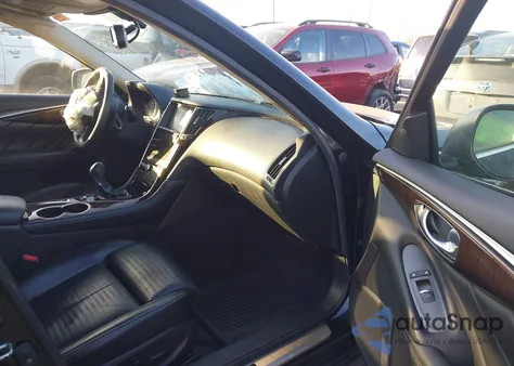 2016 Infiniti Q50 3.0T Red Sport 400 из США, поврежденный, VIN JN1FV7AR7GM450686